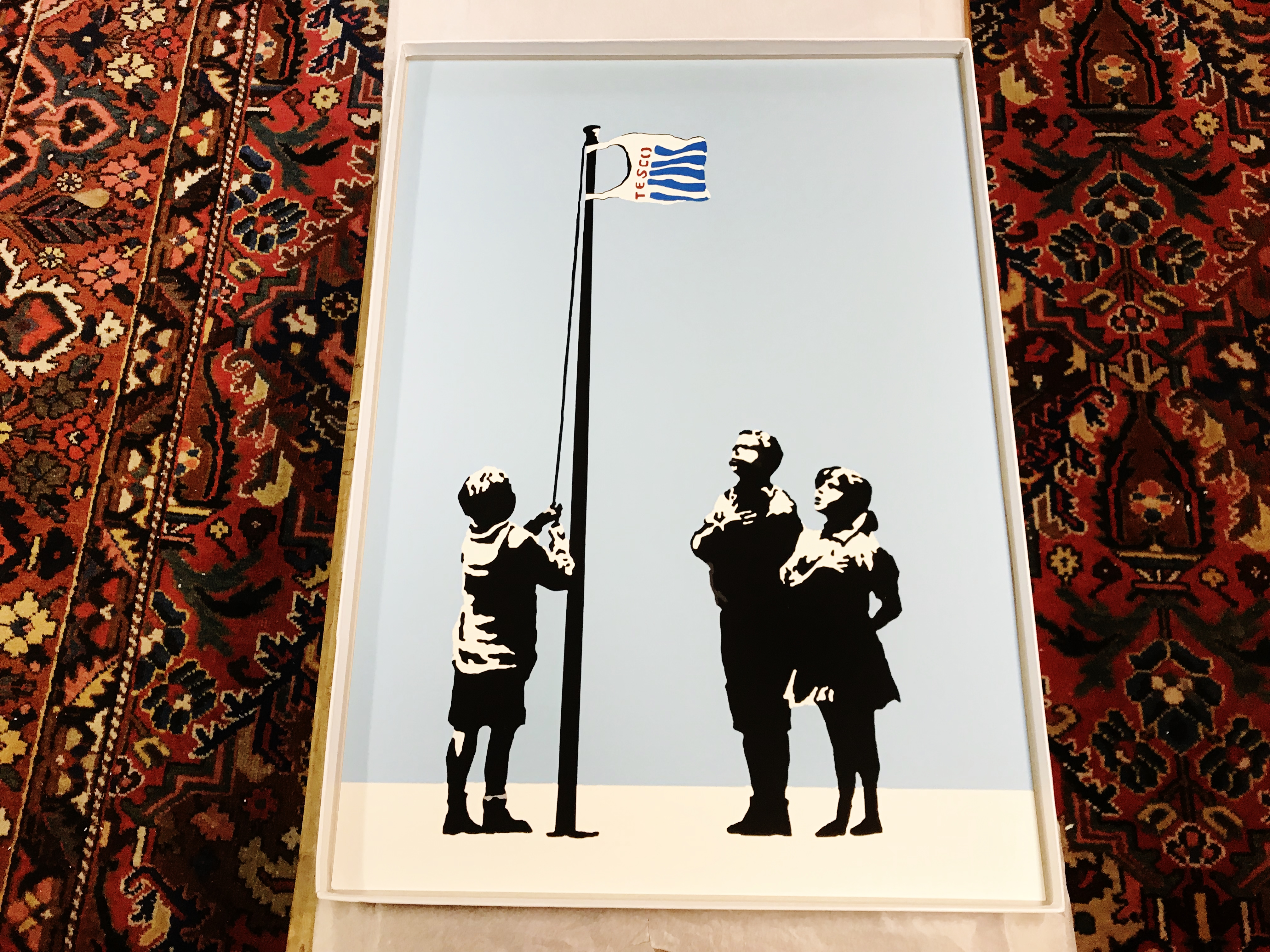 Banksy "Very Little Helps" High Quality Print, Size a2 - Image 2 of 2