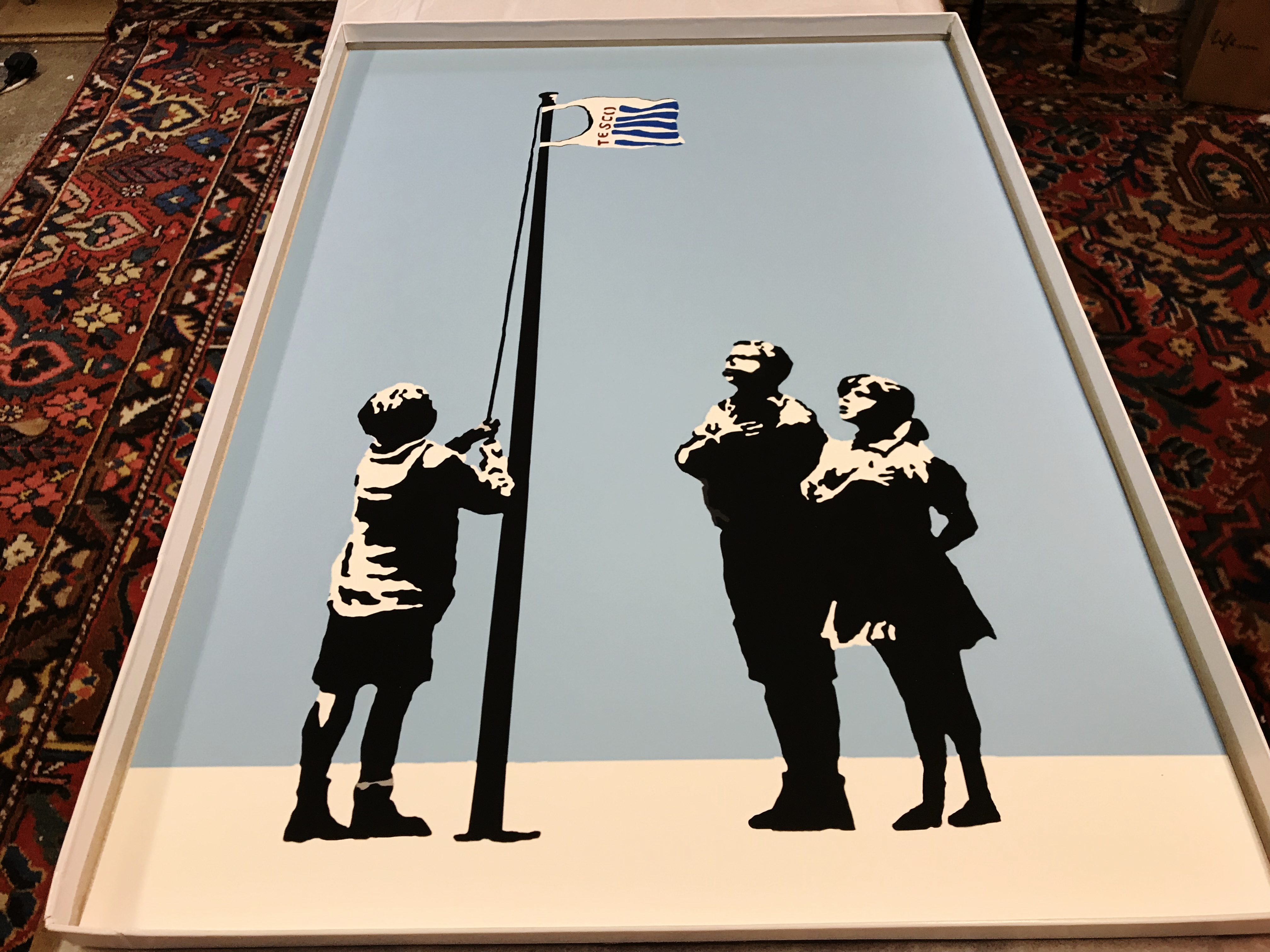 Banksy "Very Little Helps" High Quality Print, Size a2