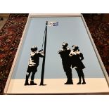 Banksy "Very Little Helps" High Quality Print, Size a2