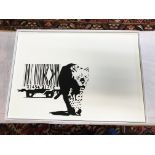 Banksy "Barcode leopard" High Quality Print, Size a2