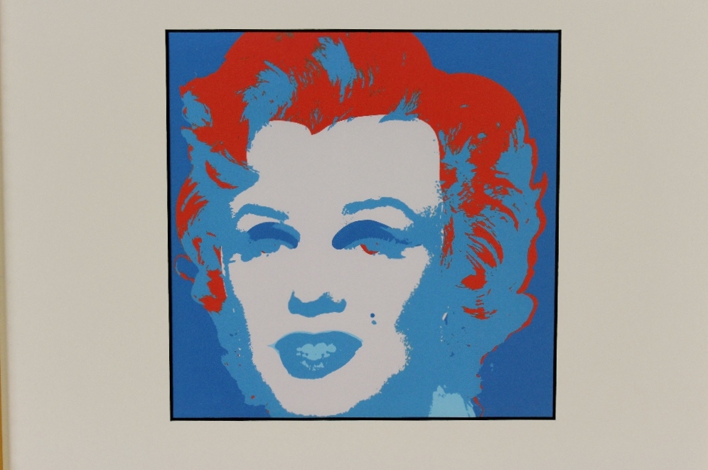 Andy Warhol 1987 Marilyn Monroe Lithograph Plate Signed. - Image 2 of 3