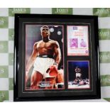 Muhammad Ali vs Sonny Liston Signed Boxing Montage