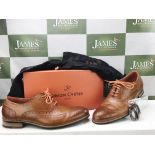 Simon Carter Designer Leather Brogues Size 9