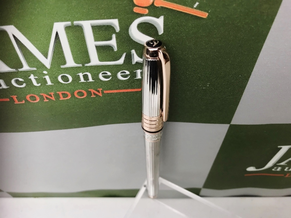 St Dupont - Luxury Olympio Silver & Rose Gold Pen. - Image 3 of 6