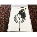 Banksy "Grin Reaper" High Quality Print, Size a2