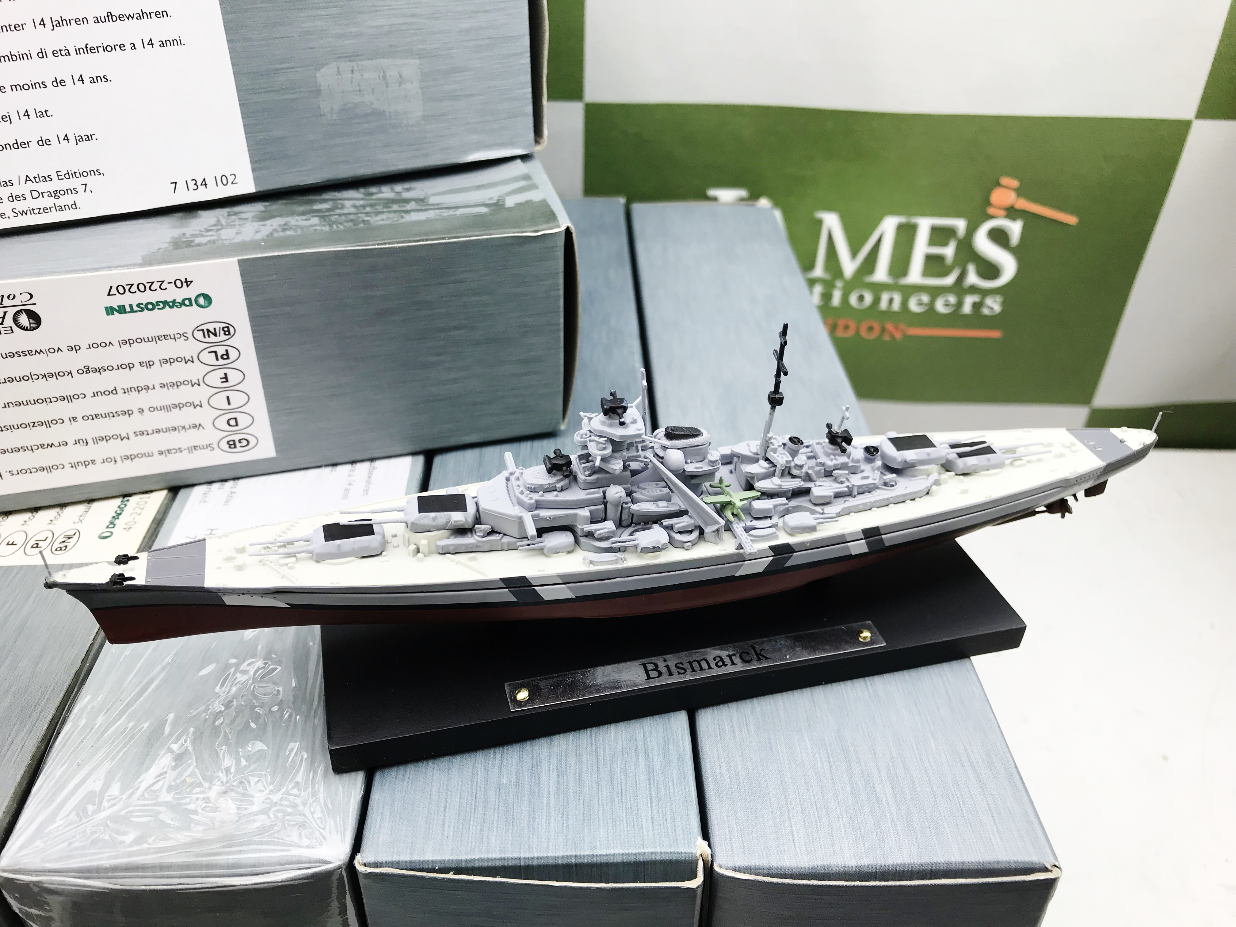 Collection of Eleven New Atlas Edition Warships 1:1200 Scale - Image 4 of 6