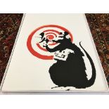 Banksy "Radar Rat" High Quality Print, Size a2