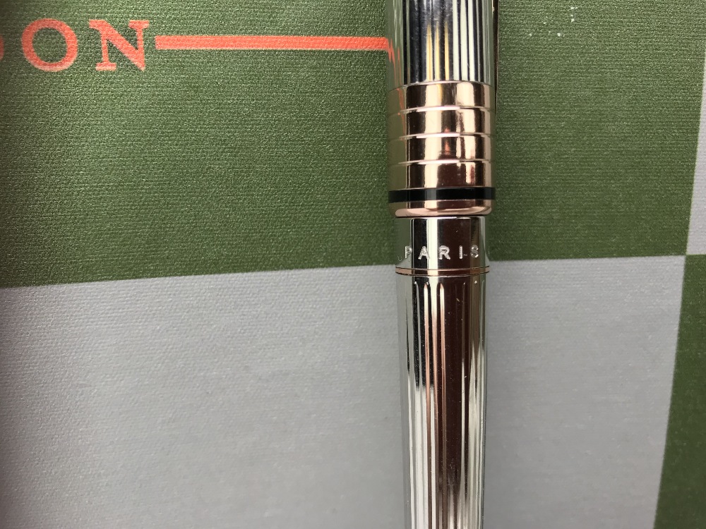 St Dupont - Luxury Olympio Silver & Rose Gold Pen. - Image 2 of 6