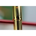 Cartier Louis Stylo Gold Plaque Ribbed Ballpoint -Rrp £899