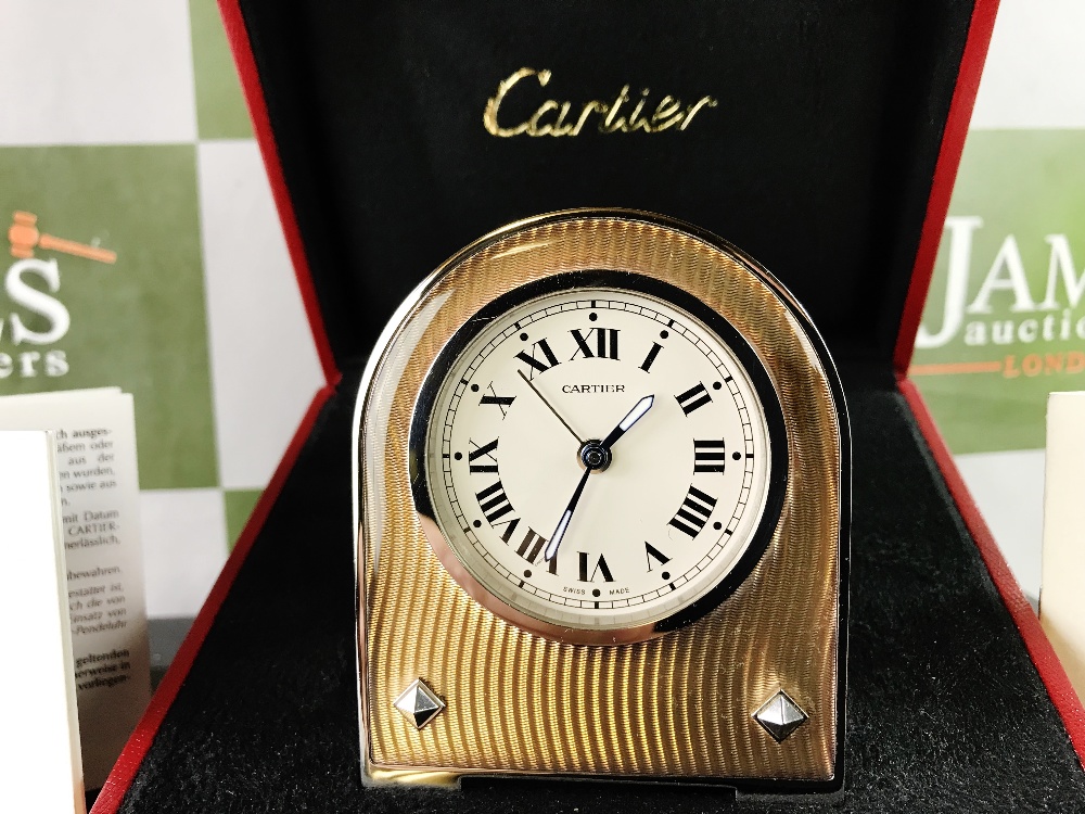 Cartier Deco Travel Alarm Clock