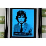 Andy Warhol - Mugshot of Rolling Stones frontman Mick Jagger