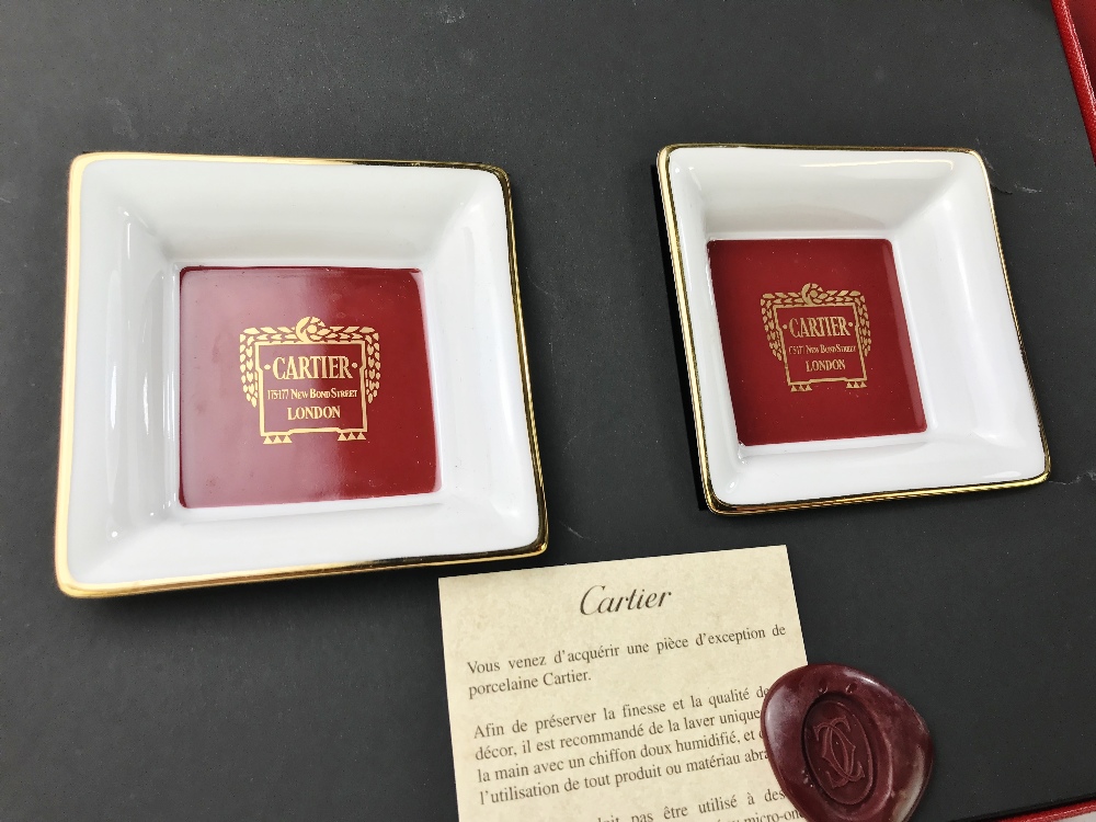 Cartier Porcelain Trinket Bowls In Original Packaging