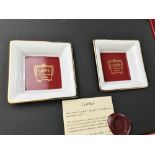 Cartier Porcelain Trinket Bowls In Original Packaging