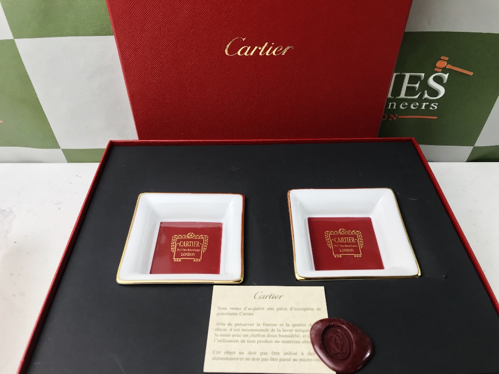 Cartier Porcelain Trinket Bowls In Original Packaging - Image 3 of 4