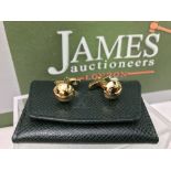 Louis Vuitton Gold Plated Cufflinks In Original Case