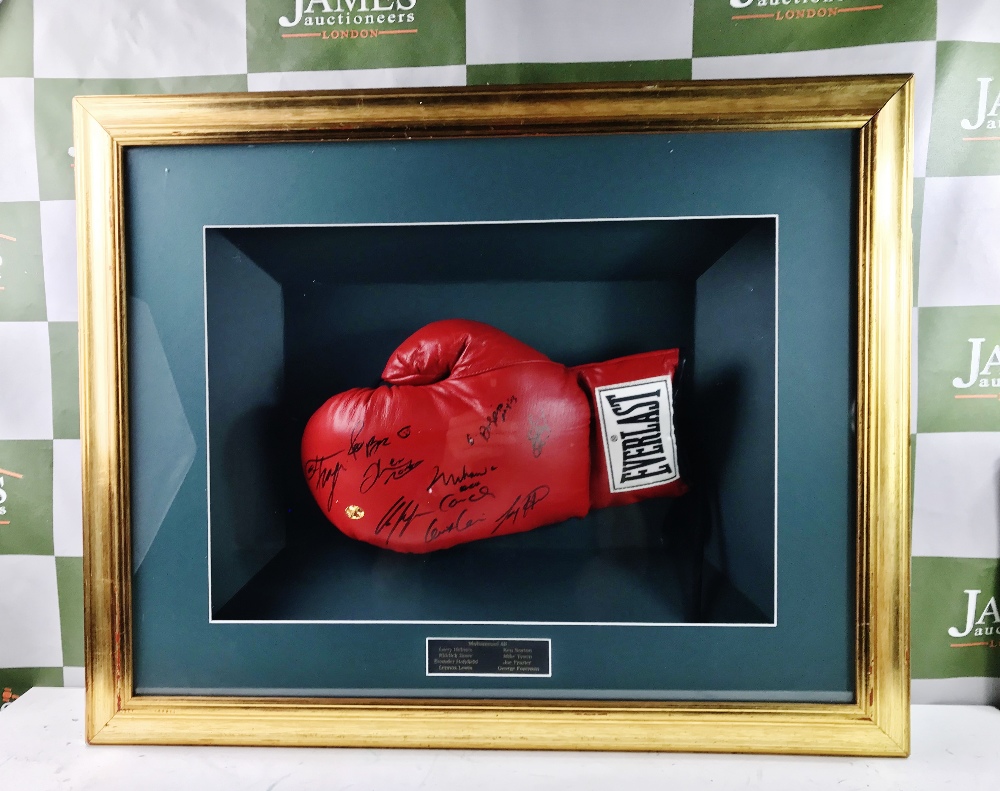 Muhammad Ali Signed Glove Along With 8 Heavyweight Greats - Image 6 of 7