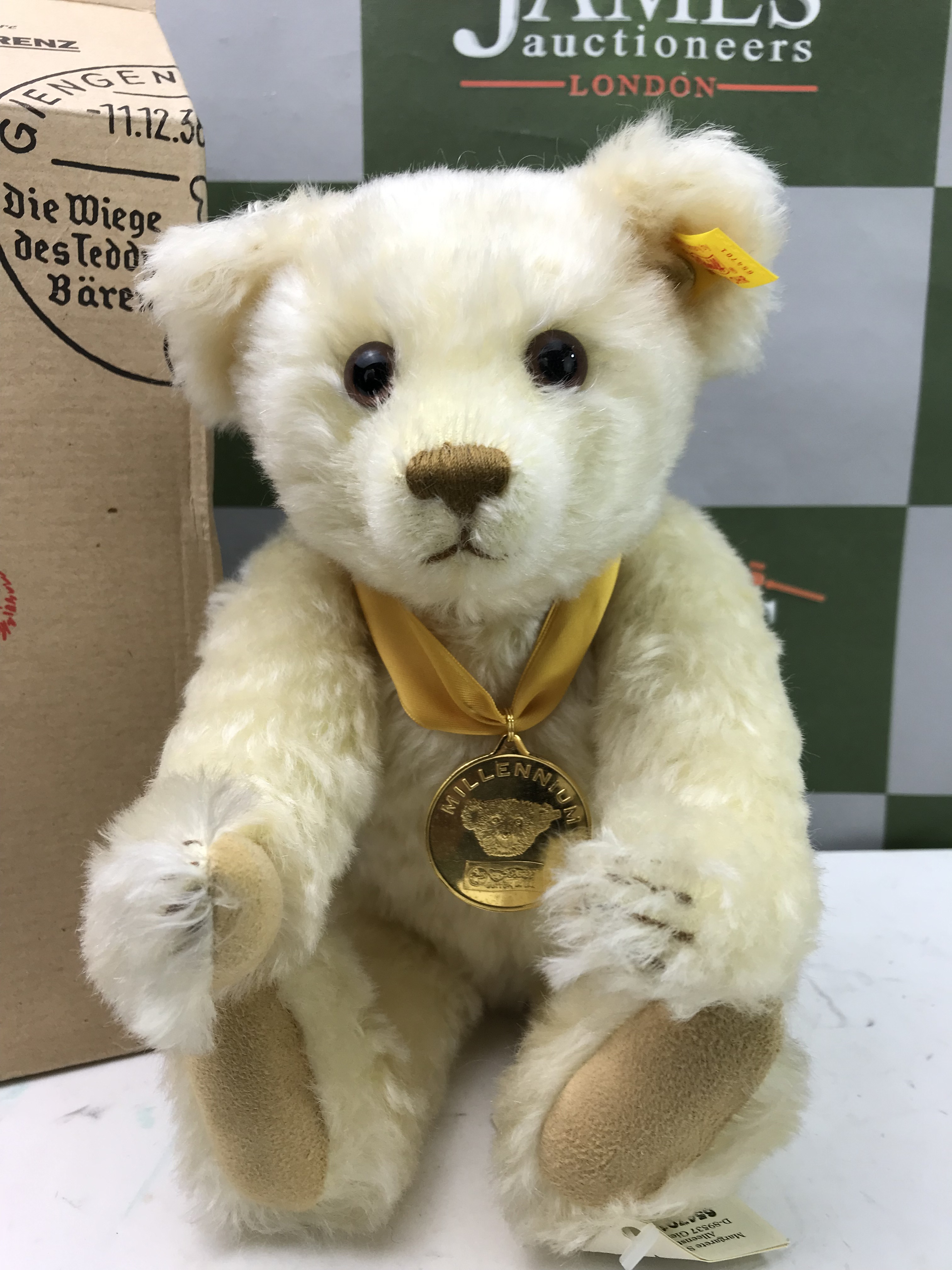 Steiff 2000 Millennium Mohair Teddy Bear 32cm - Image 2 of 3