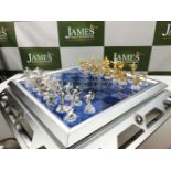 Franklin Mint Star Trek 25th Anniversary Chess Set Gold & Silver