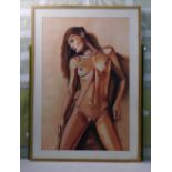 Nude Art - Portrait of a Nude Female Signed AF