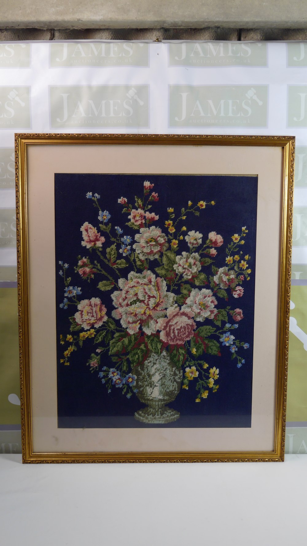 Margot de Paris Tapestry/Needlepoint Canvas - Bouquet Ancien d'apres J. M. Raud - Image 4 of 4