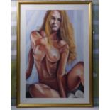 Nude Art - Portrait of a Nude Female Signed AF