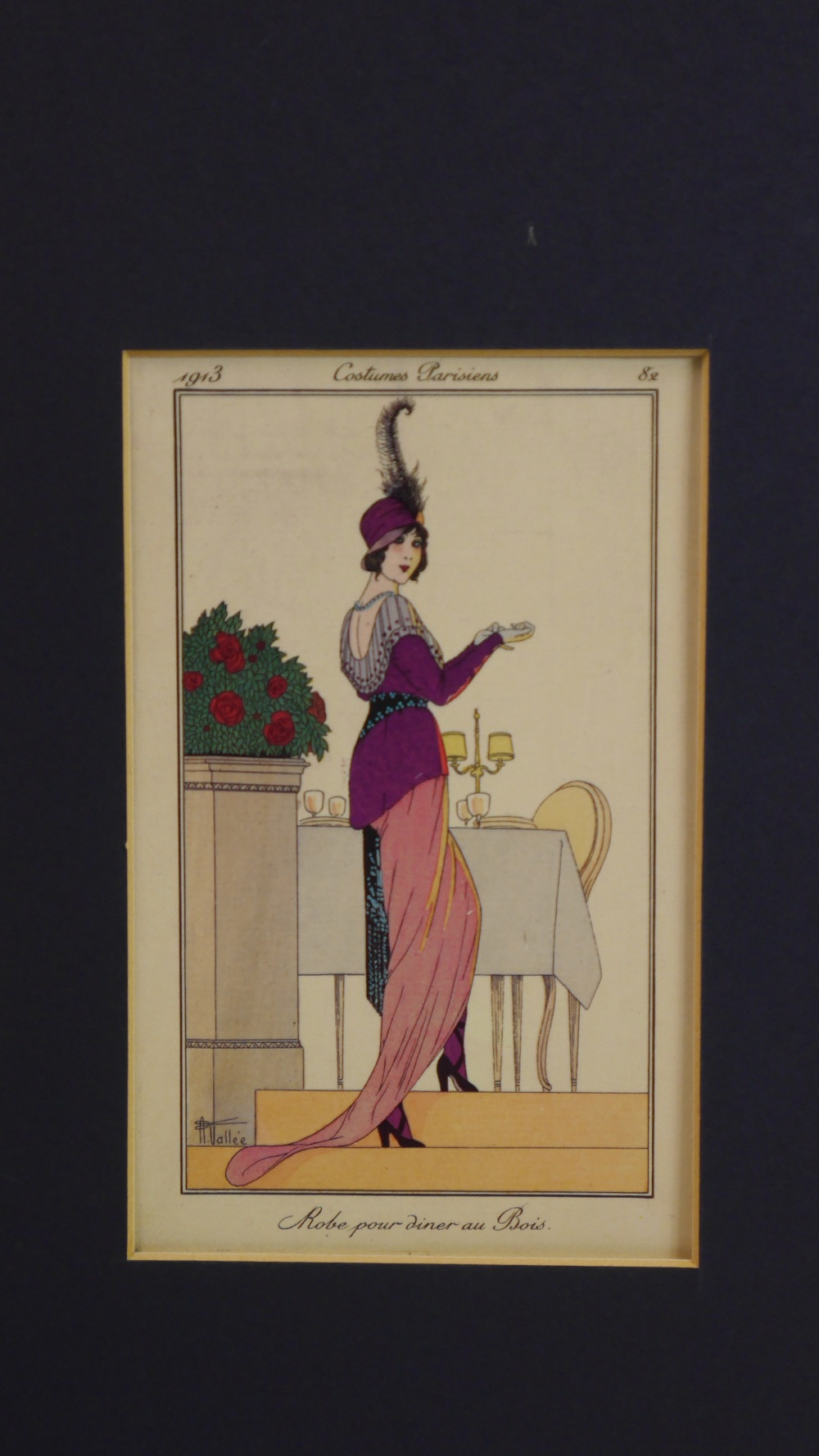 Armand Vallee French Fashion Pochoir Print Costume Parisiens Gallery - Image 3 of 6