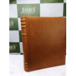 Asprey & Co - New Tan Leather Photo Album-Large 13 x 11 Inch