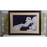 Louis Icart (French, 1888-1950), Parfum de Fleurs ( Love's Blossoms) 1937 Art Deco Women