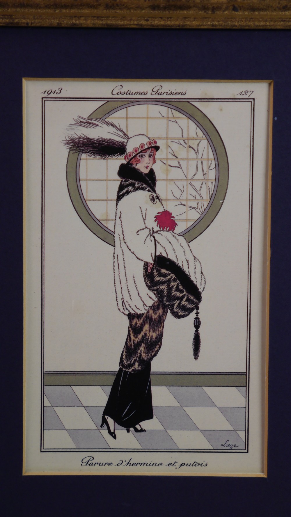 Armand Vallee French Fashion Pochoir Print Costume Parisiens Gallery - Image 4 of 6