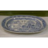 Vintage Turpin & Co, Blue and White Porcelain Meat/serving Platter