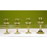3 Mid Century Vintage Glass Goblets, and close other