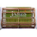 Large Farmhouse Penny Pine Plate and Cup Rack
