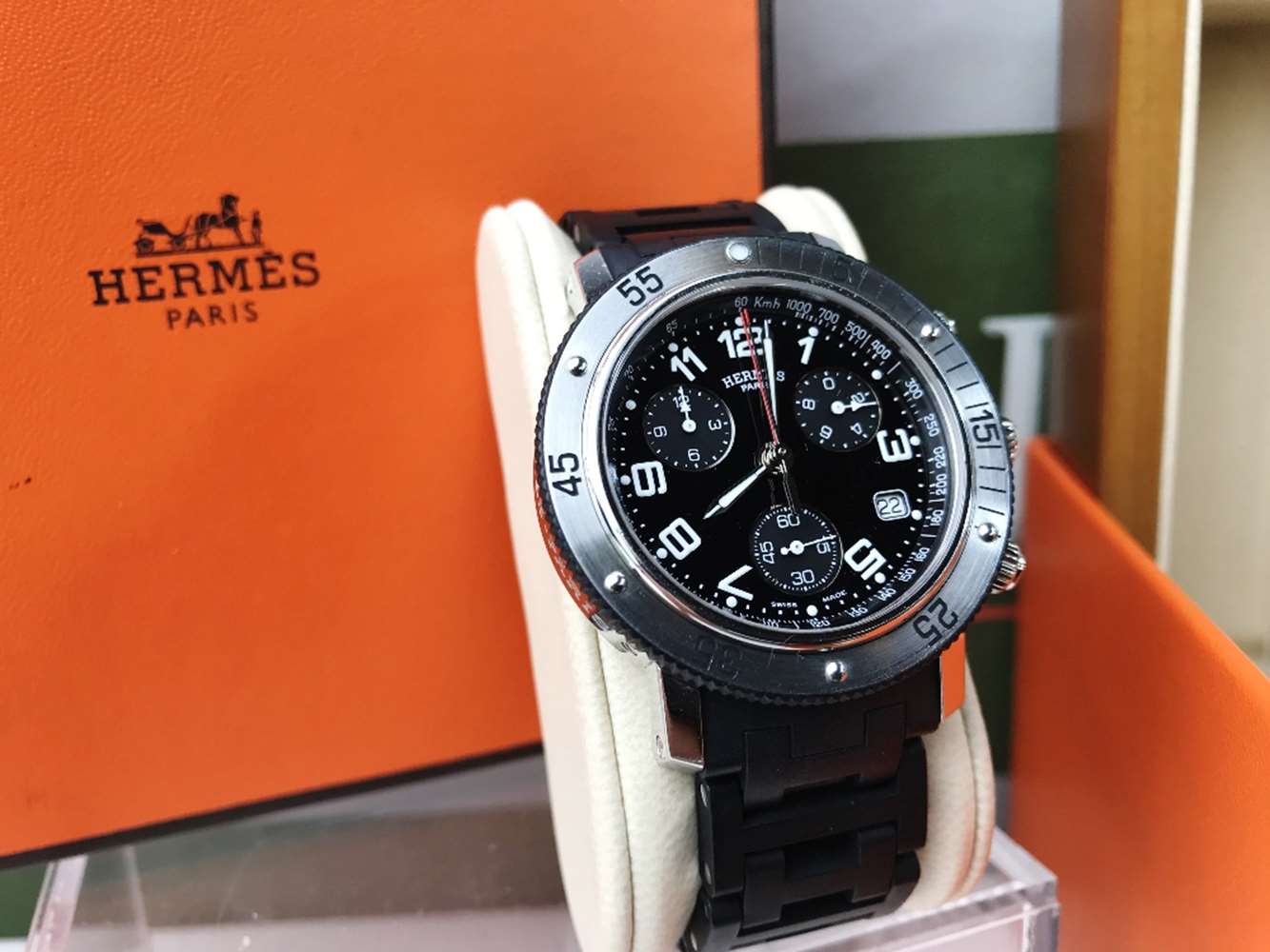 Hermes Clipper Divers Chronograph Date Ref: CL2.915 - Image 9 of 11