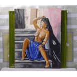 Nude Art - Portrait of a Nude Female Signed AF