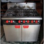 BARTLETT F18G/911 6 RING NATURAL GAS COOKER WITH OVEN