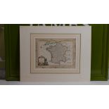 Thomas Bowen (1732 - 1790) Early Map of France