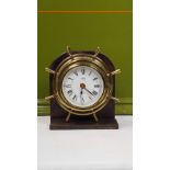 A Stockburger Brass Clock with Quartz Movement