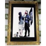 Banksy - Anarchist & His Mother, Ornate Framed