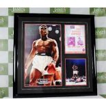 Muhammad Ali vs Sonny Liston Signed Boxing Montage