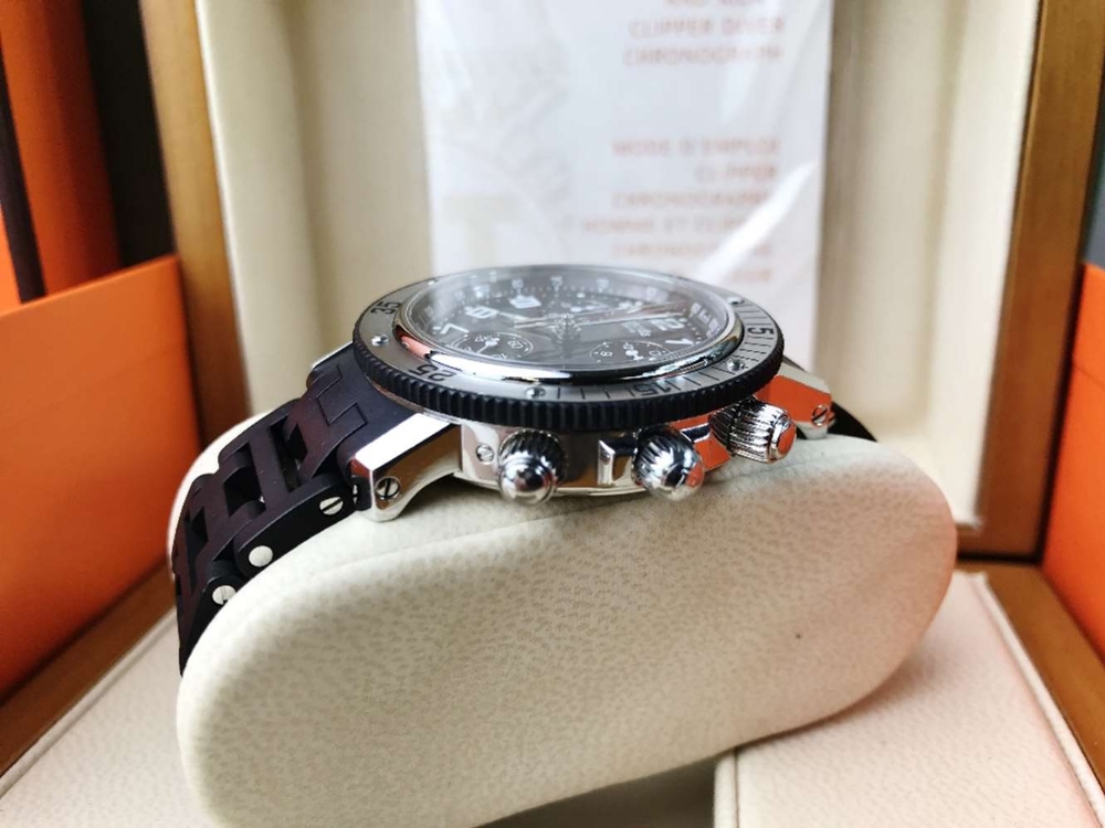 Hermes Clipper Divers Chronograph Date Ref: CL2.915 - Image 10 of 12