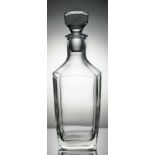 Hand Blown Contemporary Crystal Glass Spirit Decanter