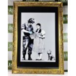 Banksy -Stop & Search, Ornate Framed