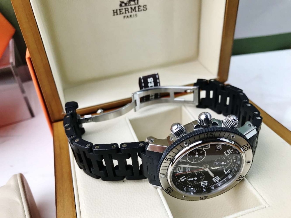 Hermes Clipper Divers Chronograph Date Ref: CL2.915 - Image 6 of 12