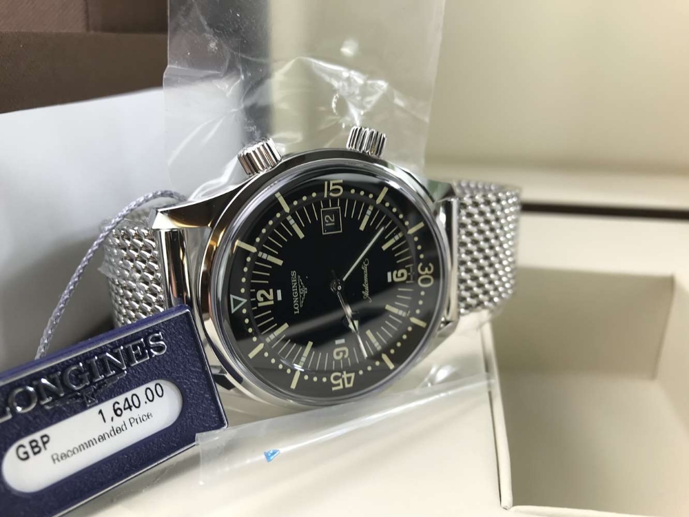 Longines Legend Diver Date Watch, Automatic. New example - Image 10 of 11