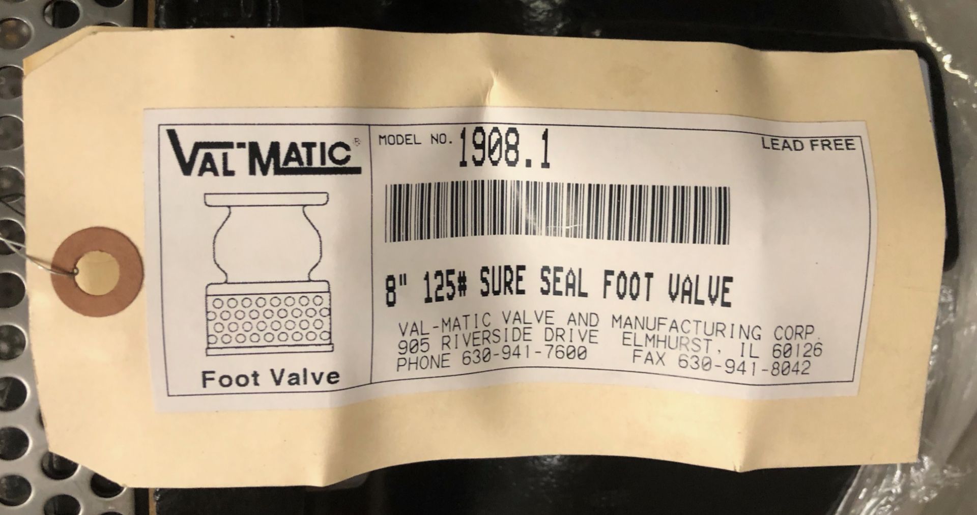 8" Valmatic Val-matic Model 1908.1 Sure Seal Foot Valve Cast Iron Body 125 Class ANSI 200 PSI - Image 5 of 6