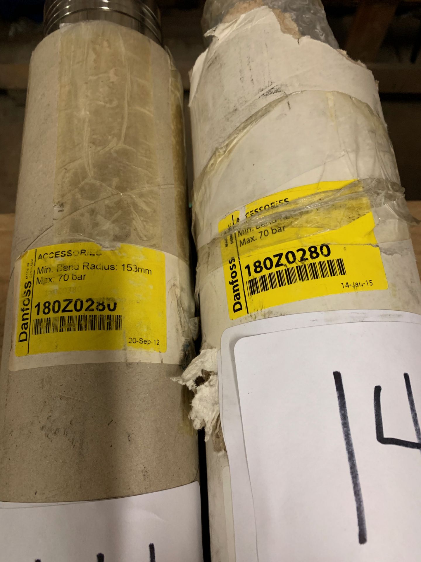 (2) Danfoss 2" High Pressure Hose, 2.5" Victaulic Connections, Duplex Housing Material, 39.4" - Image 3 of 3