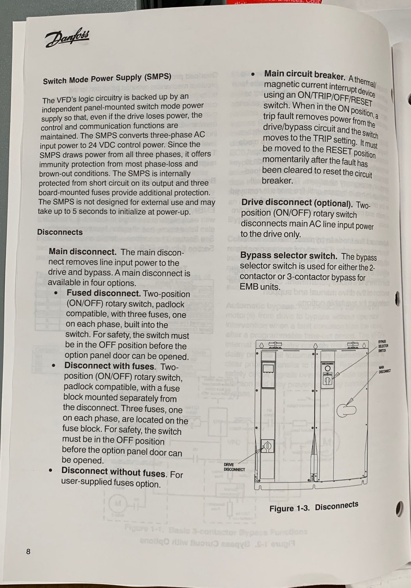 Danfoss 75 HP VLT Series HVAC VFD Model FC-102P55KT4 with Switch Mode Power Supply 380-480 Volts - Image 3 of 4