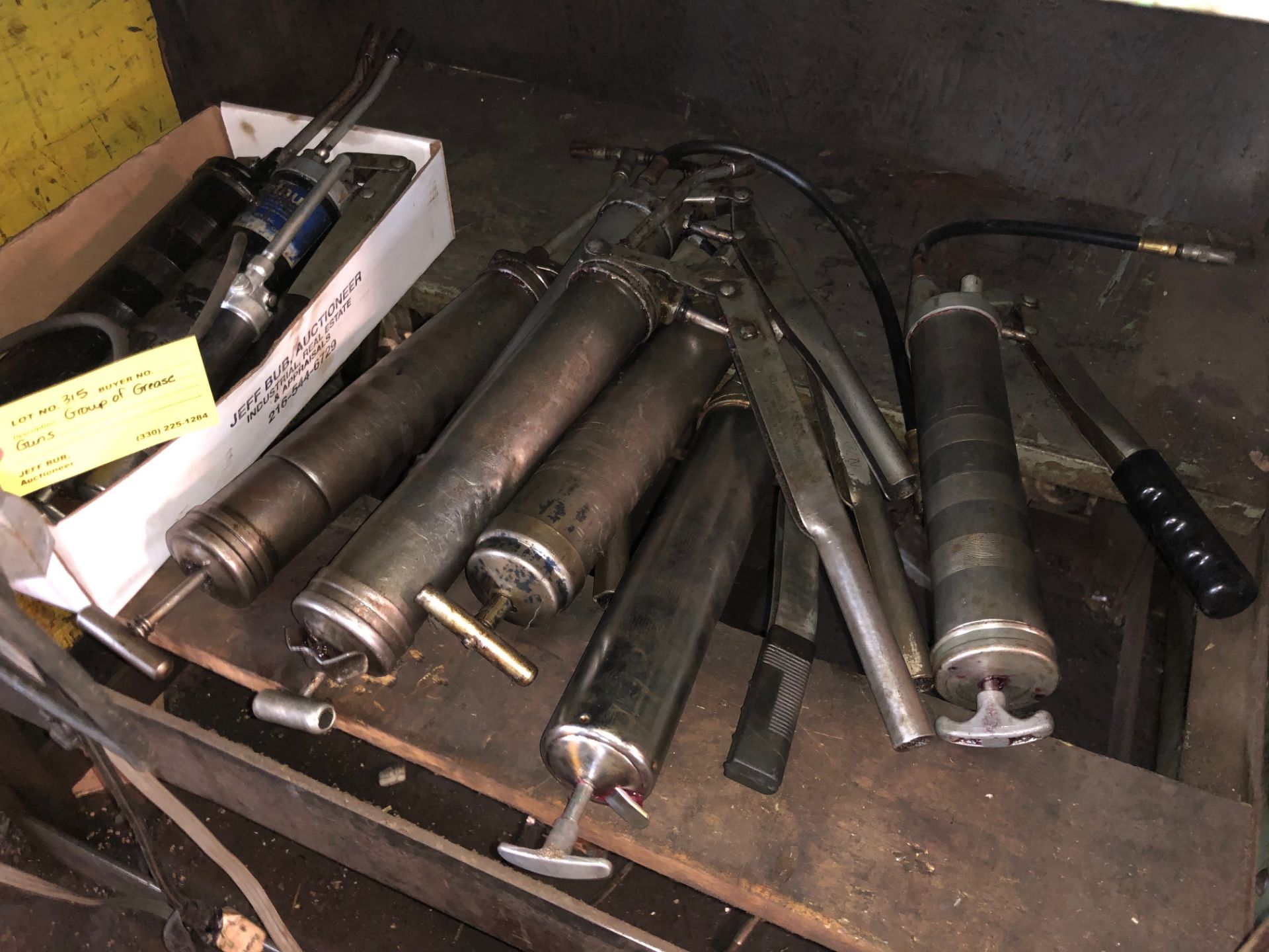 Group of Grease Guns