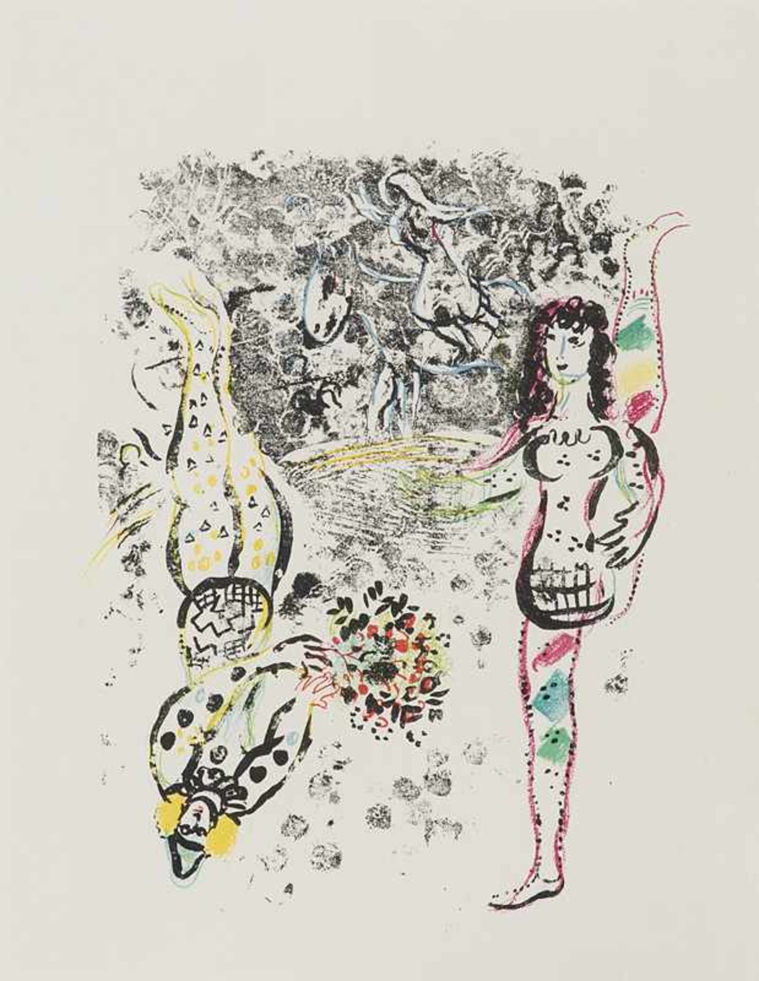 Chagall, Marc. (1887 Witebsk - 1985 St. Paul-de-Vence). Spiel der Akrobaten, aus Chagall Lithographe