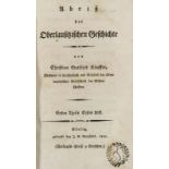 Sachsen - - Käuffer, Christian Gottlieb. Abriß der Oberlausitzischen Geschichte. 4 Bde. 1-4